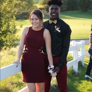 Burgundy Homecoming Dress